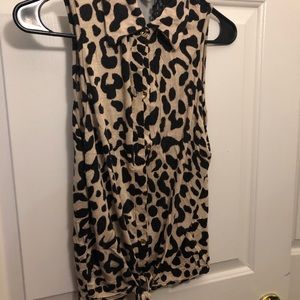 Cheetah tank top
